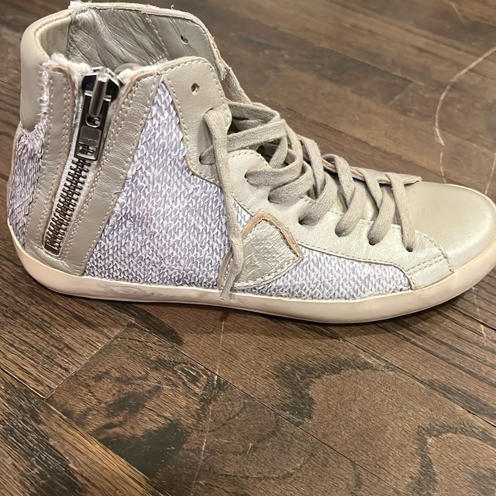 Philippe Model Gray High-Top Sneakers